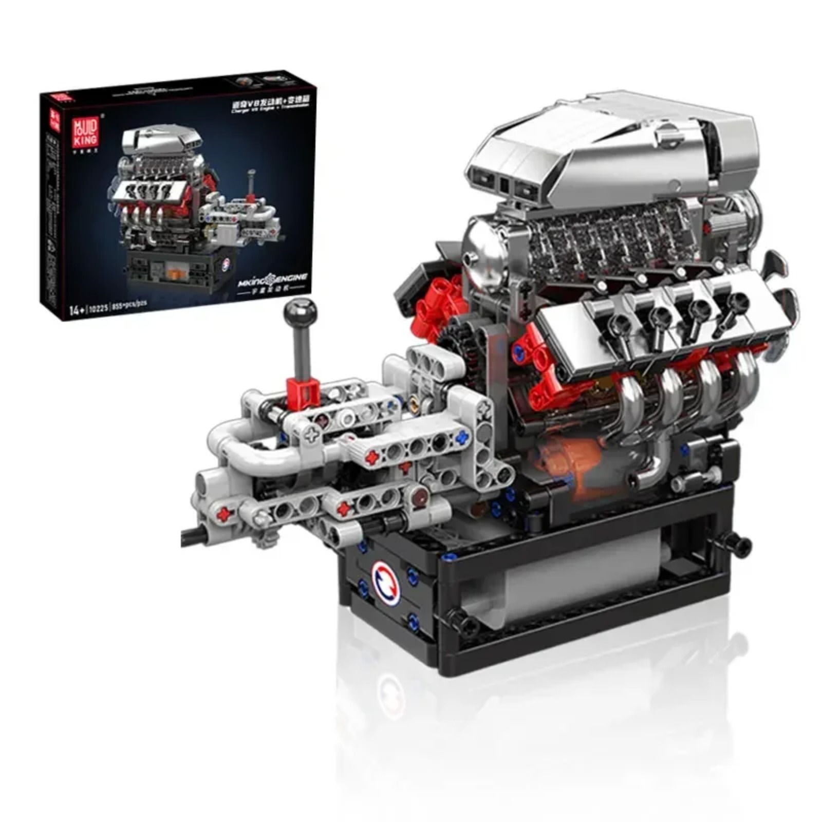 Model Kit V8 Engine - 몰드 킹 10225 V8 엔진 모델