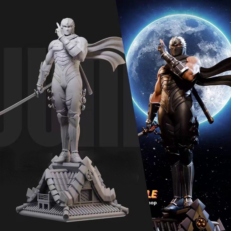 Model Kit Galahad - 미니어처 블랙 로브 닌자 류 송진