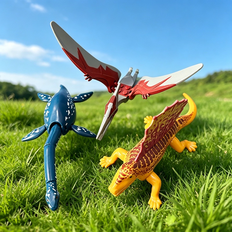 Model Kit Dinosaur Bandai - 미니 쥬라기 공룡 세계 빌딩 블록