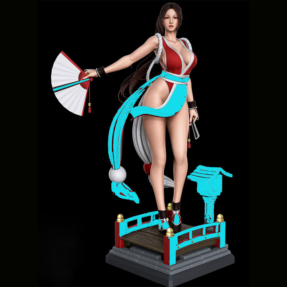 Model Kit Reshiram - 1/24 섹시한 긴머리 소녀 미니어처 레진