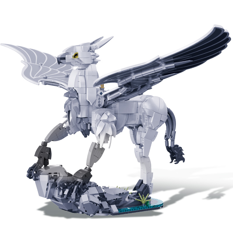 Model Kit Anubis - 창의적인 MOC 698개 매직 월드 히프로그리프