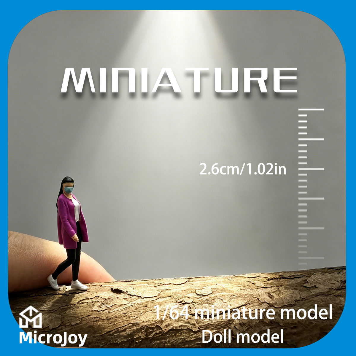 Model Kit Train - 미니어처 피규어 모델 1:64 스케일 마스크를