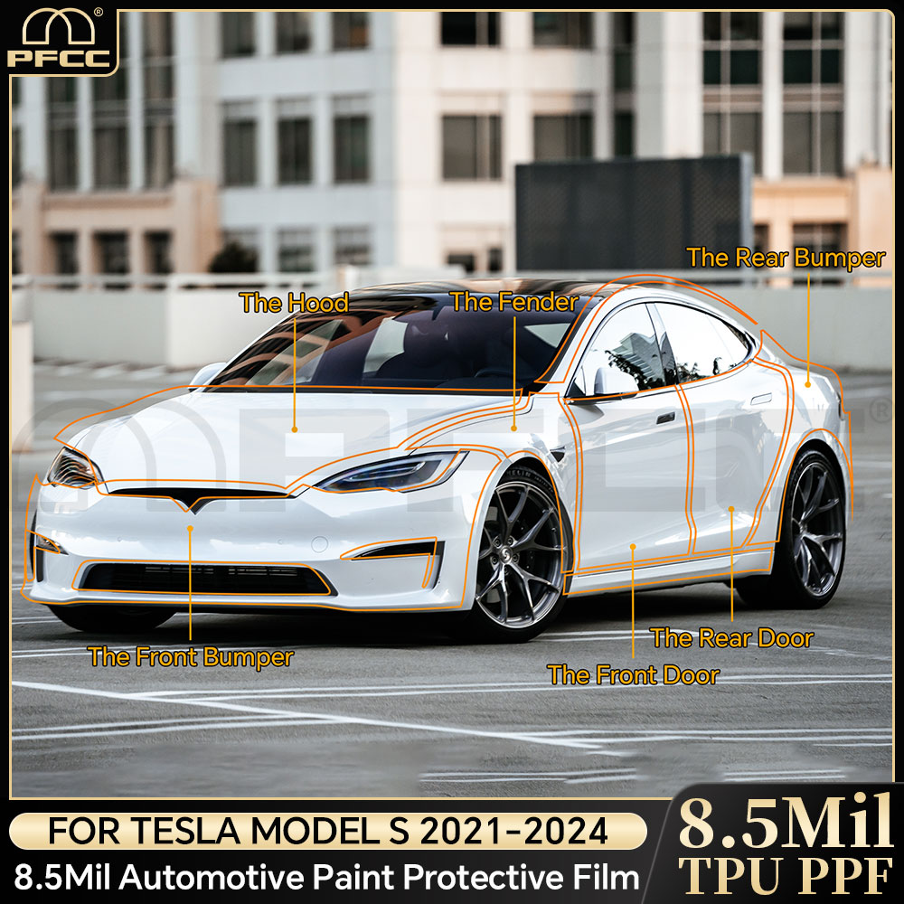 Logo Model Kit - 테슬라 모델 S 2021-2026용 PFCC TPU
