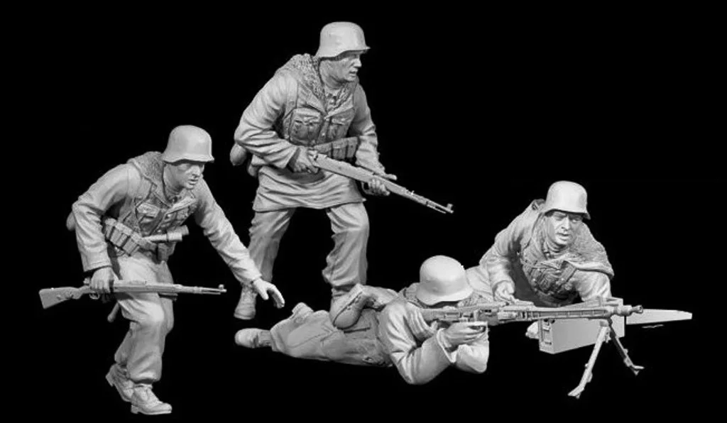 Model Kit Reshiram - 1/35 스케일 다이캐스트 레진 피규어 모델