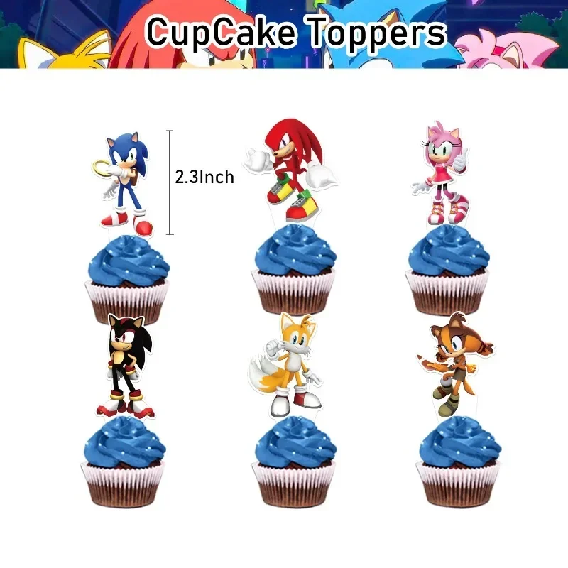 Model Kit Sonic - 소닉 테마 생일 파티 장식 키트