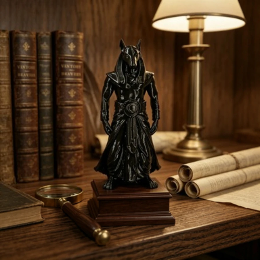 Model Kit Anubis - 3D 프린팅된 스탠딩 아누비스 조각상 고대