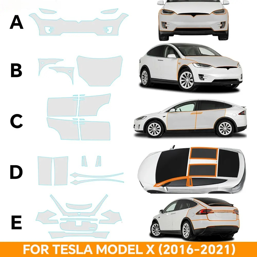 테슬라 모델 X 2016-2021용 프리컷 TPU PP - Logo Model Kit 리뷰 및 가격
