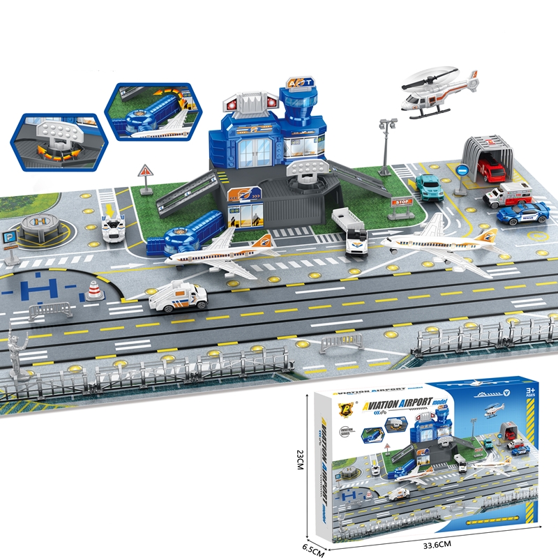 자동차, 헬리콥터, 비행기, 타워, 공항 놀이 매트,  - Model Kit Plane 리뷰 및 가격