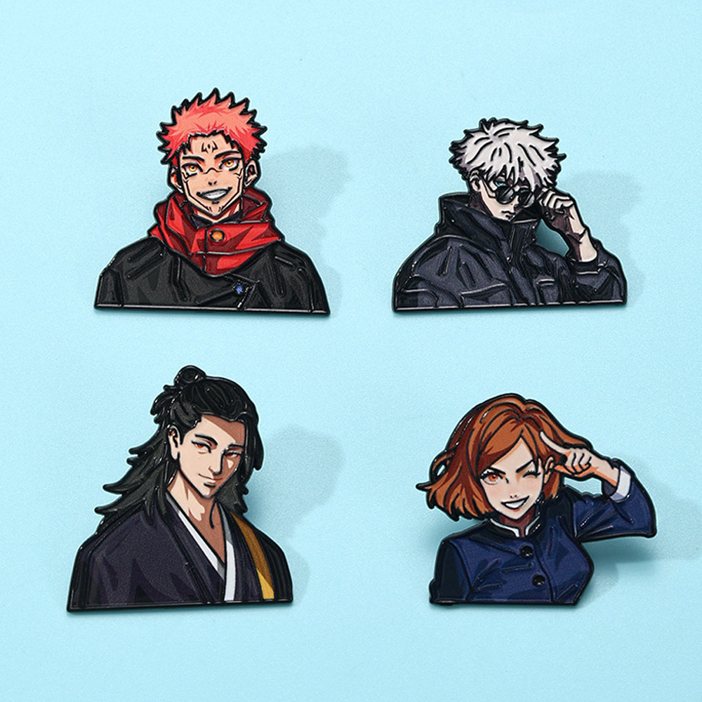 4종 애니메이션 주술회전 브로치 세트 고죠 사토루 유지 - Model Kit Jujutsu Kaisen 리뷰 및 가격