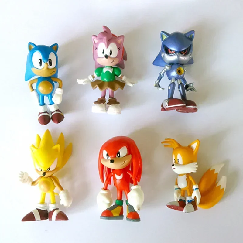 세트 미니 귀여운 6pcs 소닉 PVC 캐릭터 장난감  - Model Kit Sonic 리뷰 및 가격