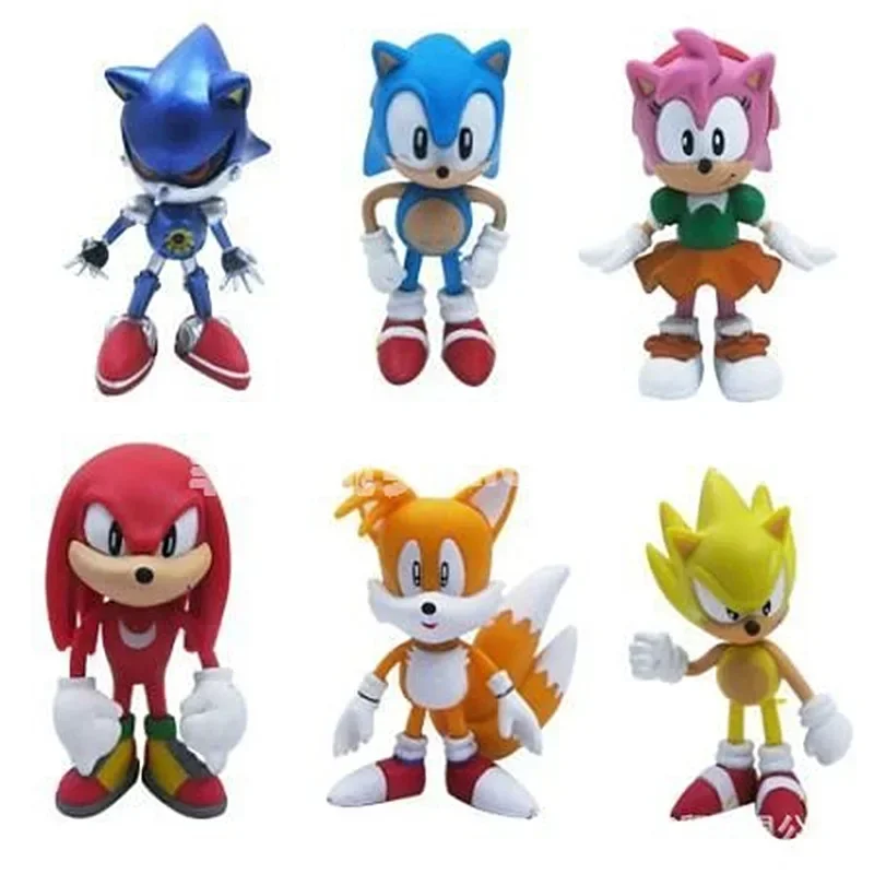 세트 미니 귀여운 6pcs 소닉 PVC 캐릭터 장난감  - Model Kit Sonic 리뷰 및 가격