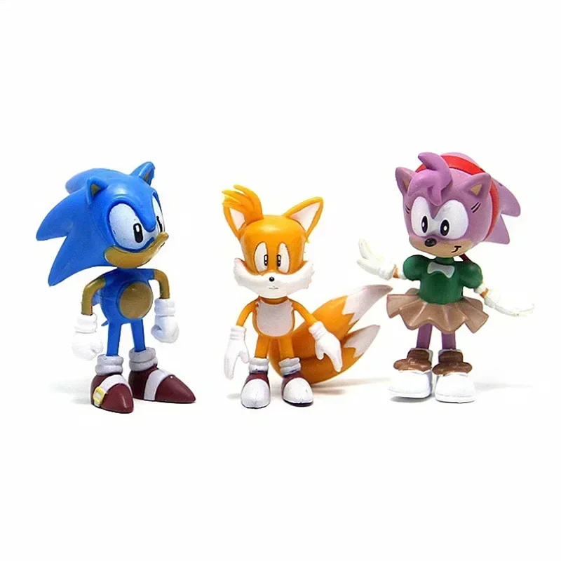 세트 미니 귀여운 6pcs 소닉 PVC 캐릭터 장난감  - Model Kit Sonic 리뷰 및 가격