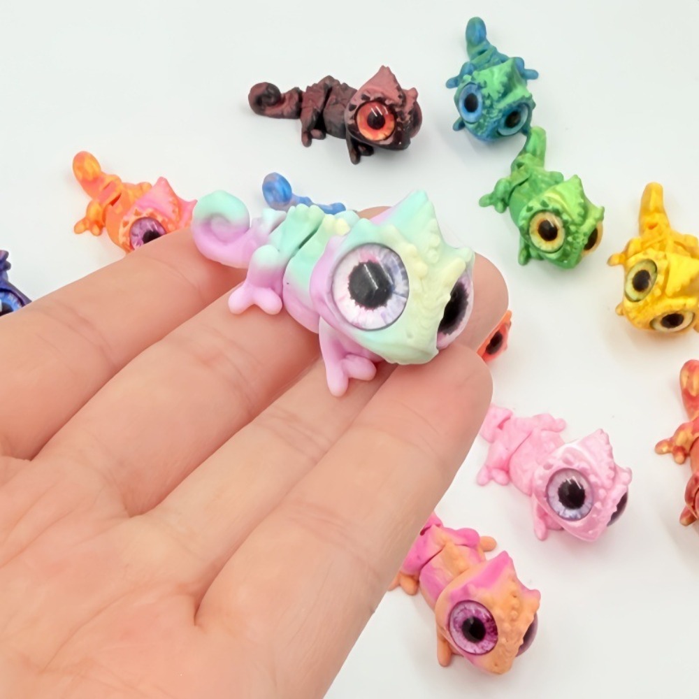 3D 프린팅 미니 카멜레온 피규어, 움직이는 관절, 큰 - Model Kit Lizard 리뷰 및 가격