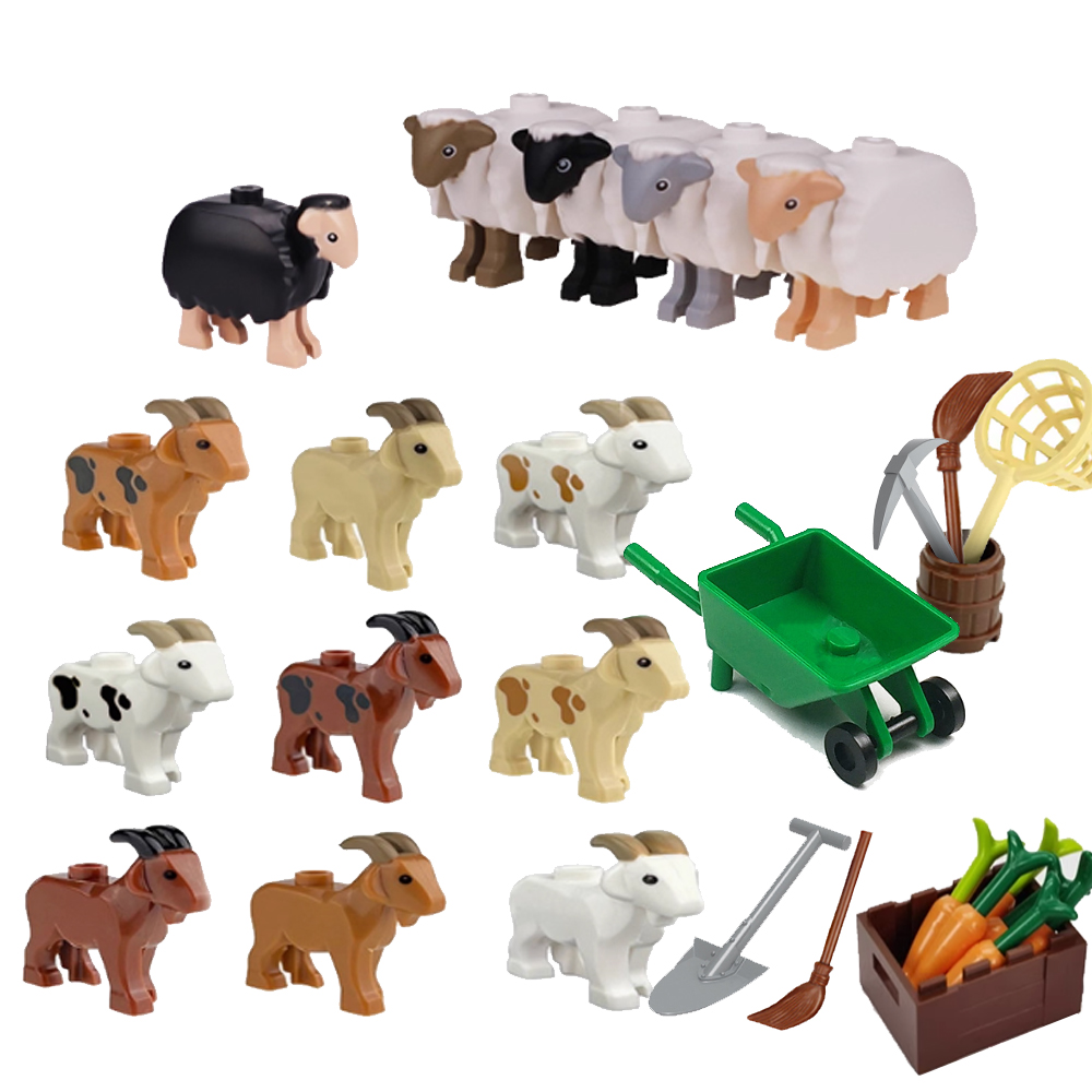 MOC 도시 동물 빌딩 블록 염소 코끼리 곰 악어 도마 - Model Kit Lizard 리뷰 및 가격