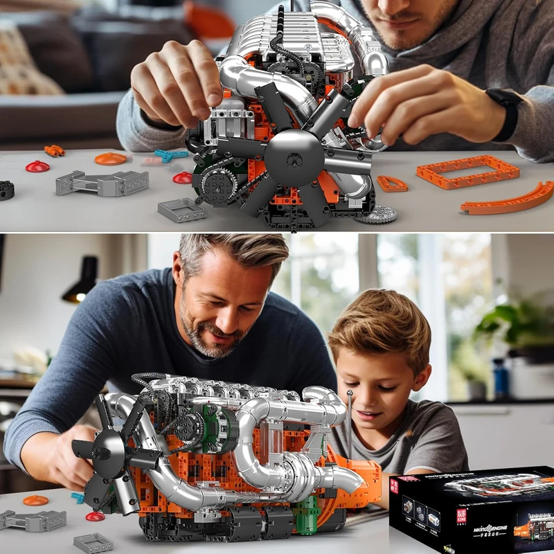 몰드 킹 10200 V8 트윈 터보 트럭 엔진 모델 키 - Model Kit V8 Engine 리뷰 및 가격