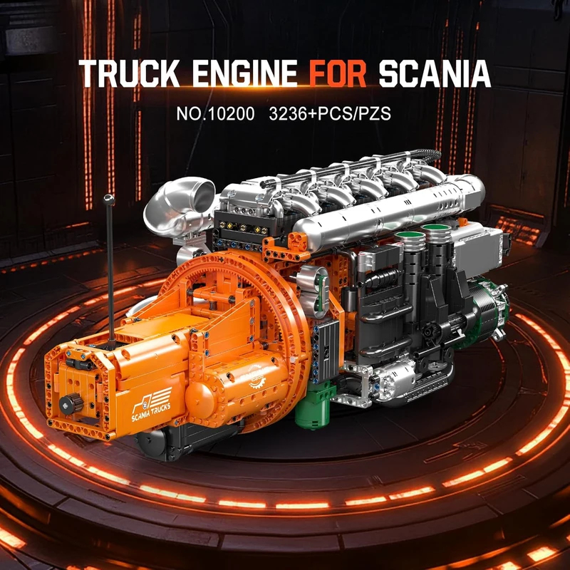 몰드 킹 10200 V8 트윈 터보 트럭 엔진 모델 키 - Model Kit V8 Engine 리뷰 및 가격
