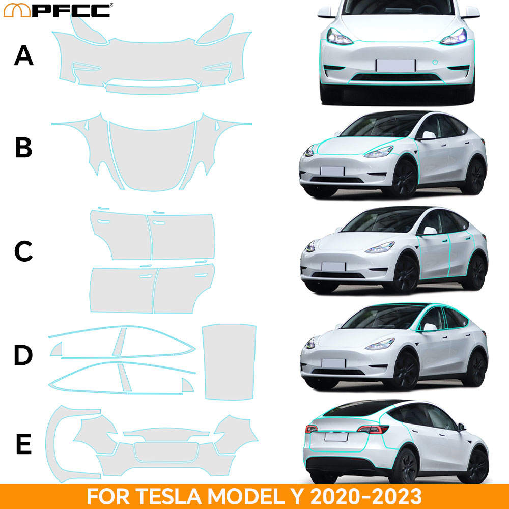 Tesla Model Y 용 프리 컷 보호 필름 202 - Logo Model Kit 리뷰 및 가격