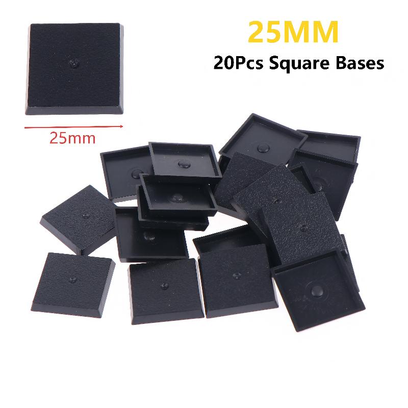 ''20Pcs 새로운 25mm 정사각형 워게임 미니어처 - Model Figure Base 리뷰 및 가격
