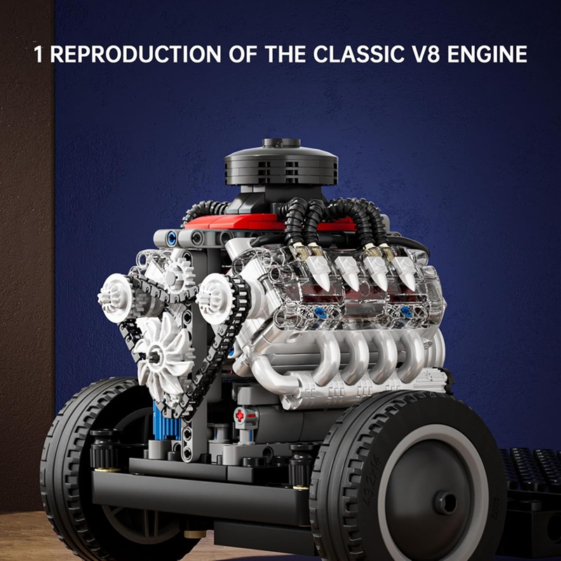 미니 V8 엔진 키트 작동 시뮬레이션, 청소년 물리 과 - Model Kit V8 Engine 리뷰 및 가격