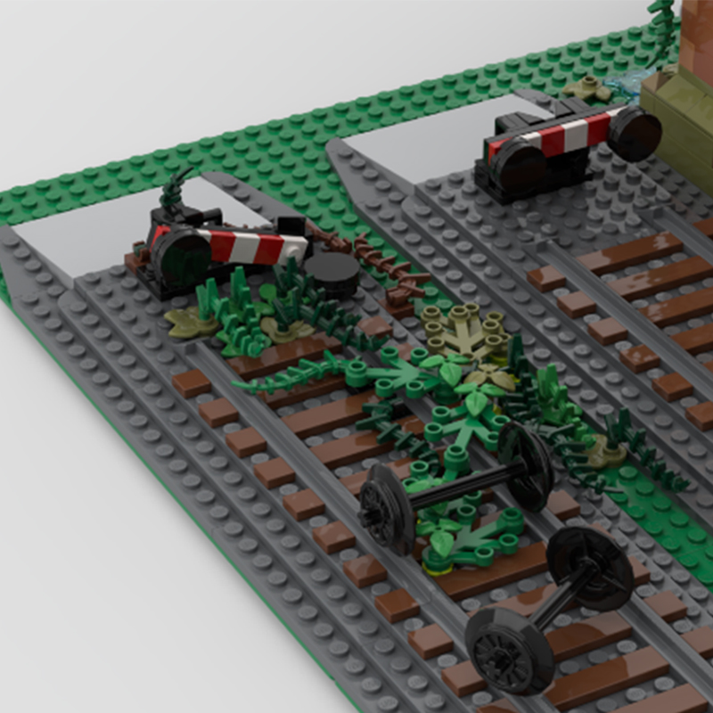 MOC 미사용 기차 헛간 건축 모델 빌딩 블록 벽돌 D - Model Kit Train 리뷰 및 가격