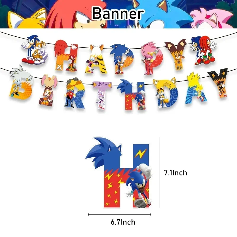 소닉 테마 생일 파티 장식 키트 (배너, 케이크 토퍼, - Model Kit Sonic 리뷰 및 가격