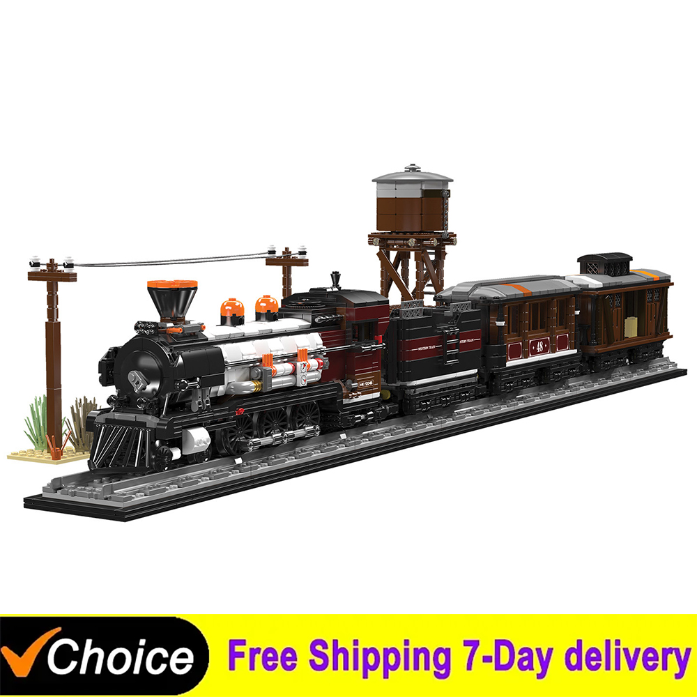 MO2462Pcs 테크니컬 트레인 웨스턴 기차 모델 빌 - Model Kit Train 리뷰 및 가격
