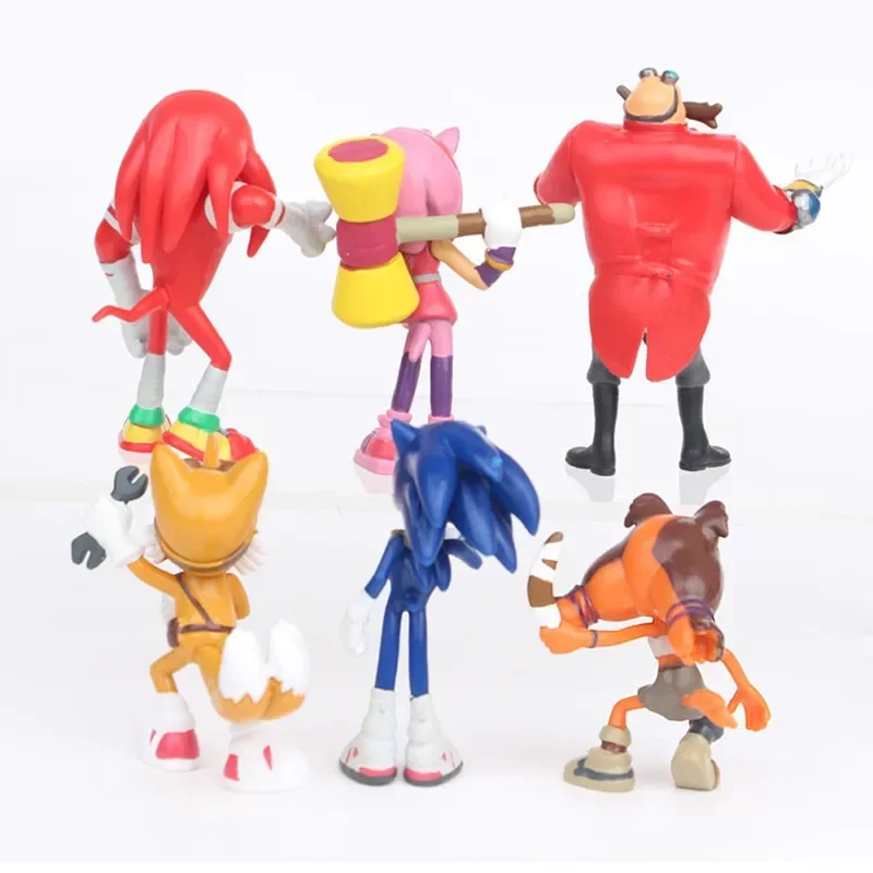 6개/세트 소닉 액션 피규어 테일즈 웨어호그 너클 인형 - Model Kit Sonic 리뷰 및 가격