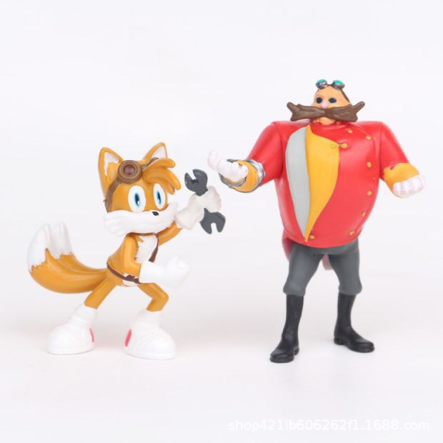 6개/세트 소닉 액션 피규어 테일즈 웨어호그 너클 인형 - Model Kit Sonic 리뷰 및 가격